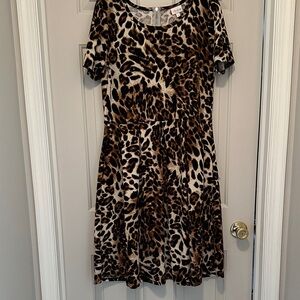 Animal Print Dress L